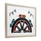 Stupell Industries Racing Around Wheel Framed Print Under Glass, design by Christine Simpson Art